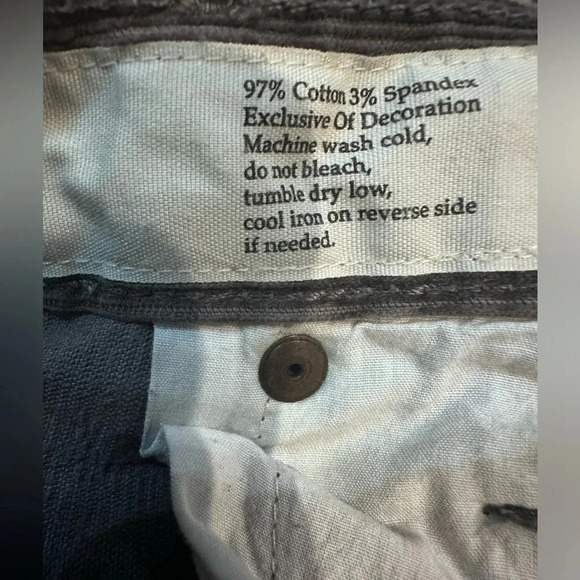 Loft modern fit,  gray corduroy boot cut pants. Size 2 - Picture 4 of 7